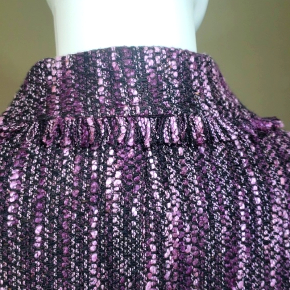 Dressbarn Purple 💜 Women's Blazer Jacket Made In Vietnam Size 14 - Picture 11 of 15